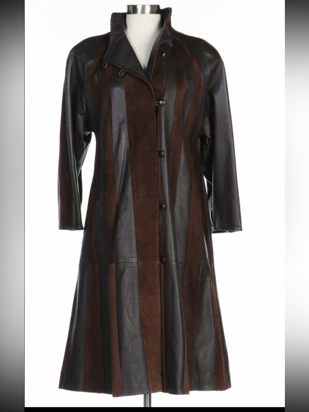 Vera Pelle Leather and suede coat/Dress
